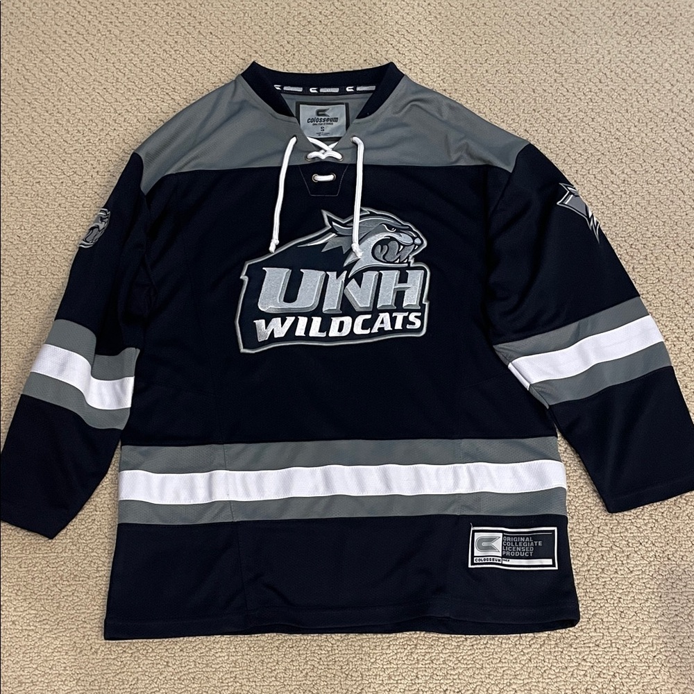 CCM UNH Wildcats Black and Gray Hockey Jersey